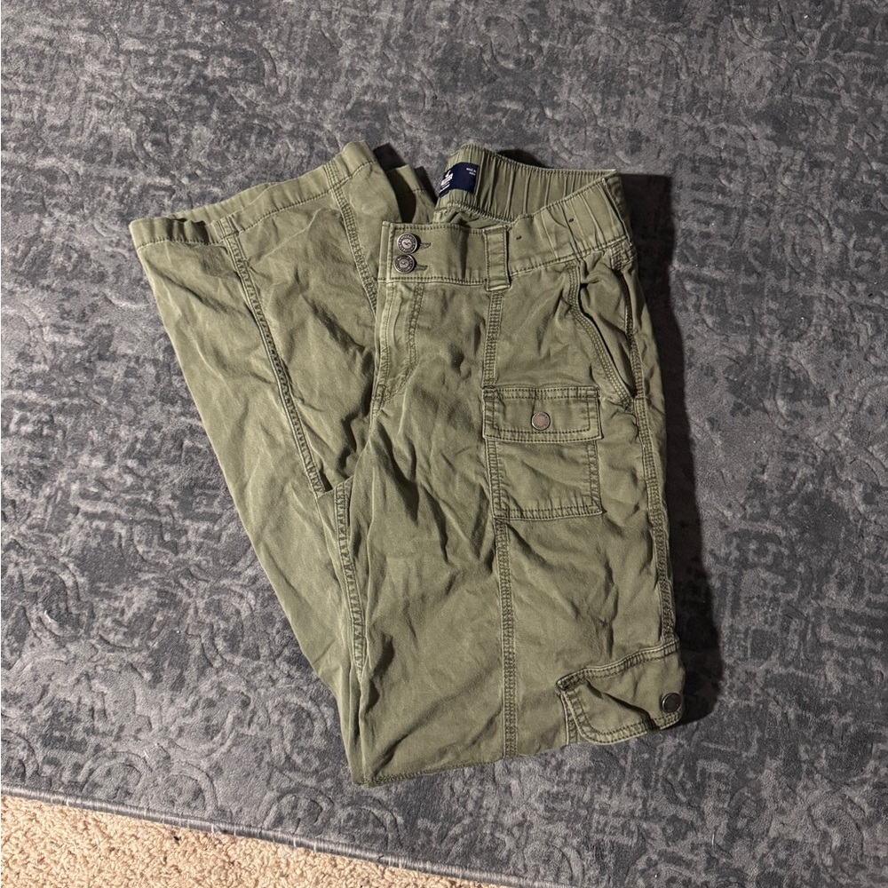 Hollister Green Cargo Pants